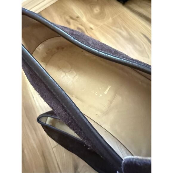 Gucci Mens Dark Brown Chocolate Suede Gold Horse-bit Buckle Loafers Size 10 - Picture 7 of 14